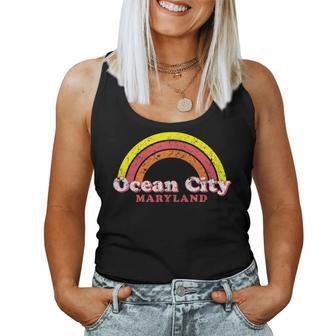 Ocean City Maryland T Oc Md 70S Rainbow Women Tank Top - Monsterry DE