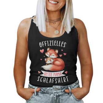 Offizielles Beste Mama Schlaf Muttertag Fuchs Mama Tank Top Frauen - Geschenkecke