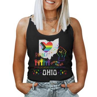 Ohio Gay Pride Rainbow Equality Lgbtq Lgbt Ohio Women Tank Top - Monsterry UK