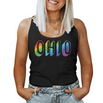 Ohio Lgbtq Pride Rainbow Pride Flag Women Tank Top - Monsterry UK
