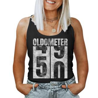 Oldometer 49-50 Yrs Old Man Woman Bday Graphic 50Th Birthday Women Tank Top - Monsterry AU