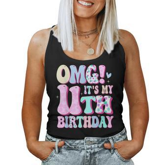 Omg It's My 11Th Birthday Girl Eleven 11 Year Old Bday Women Tank Top | Mazezy UK