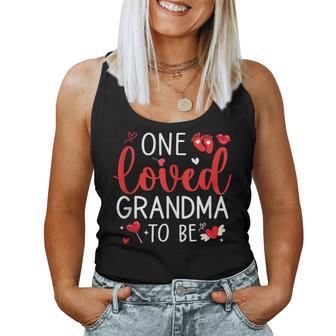 One Loved Grandma To Be Valentines Pregnancy Announcement Women Tank Top - Monsterry UK