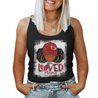 One Loved Mama Black Mom African American Valentines Day Women Tank Top - Monsterry DE