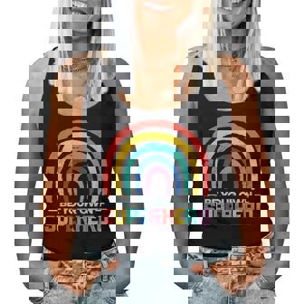 Be Your Own Superhero Colorful Rainbow Decor Motivational Women Tank Top - Thegiftio