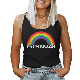 Palm Beach Rainbow Lgbtq Gay Pride Lesbians Queer Women Tank Top - Monsterry CA