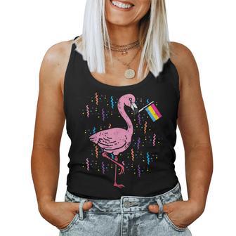 Pansexual Flag Flamingo Lgbt Pan Pride Stuff Animal Women Tank Top - Monsterry CA