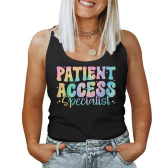 Patient Access Specialist Retro Groovy Appreciation Women Women Tank Top - Monsterry DE