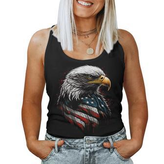 Patriotic Eagle Us American Flag 4Th Of July Boys Women Tank Top - Seseable