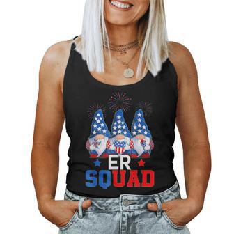Patriotic Nurse Er Squad Gnomes 4Th Of July Usa Pride Nurse Women Tank Top | Seseable UK