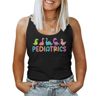 Pediatrics Dinosaurs Peds Nurse Crew Appreciation Pediatric Women Tank Top - Monsterry UK