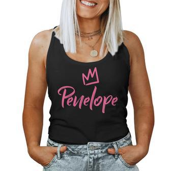 Penelope The Queen Pink Crown For Called Penelope Women Tank Top - Seseable