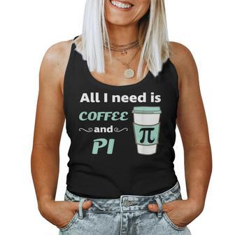 Pi Day Math Coffee Lover Geometry Calculus Trigonometry Women Tank Top - Monsterry
