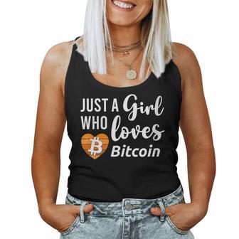Pièce De Monnaie Bitcoin Pour Just A Girl Who Loves Bitcoin Women Tank Top - Cadeauxyz