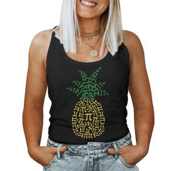 Pineapple Math Pi Day Mathematics Teacher Geek Nerd Women Tank Top - Monsterry CA