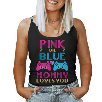 Pink Or Blue Gender Reveal Video Game Mom Gamer Mother Baby Women Tank Top - Monsterry UK