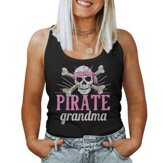 Pirate Grandma Caribbean Sea Thief Grandmother Pirate Women Tank Top - Monsterry AU
