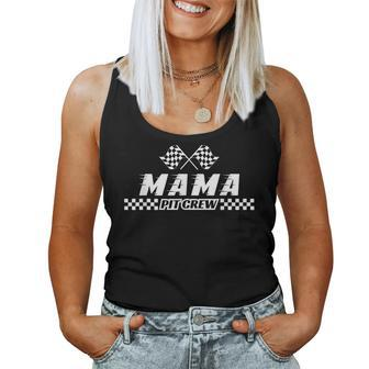 Pit Crew Mama Birthday Costume For Race Car Parties Women Tank Top - Monsterry DE