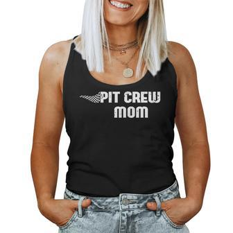 Pit Crew Mom Racing Car Family Matching Birthday Party Women Tank Top - Thegiftio UK