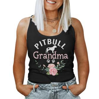 Pitbull Grandma Mom Pitbull Dog Lover Christmas Women Tank Top - Monsterry