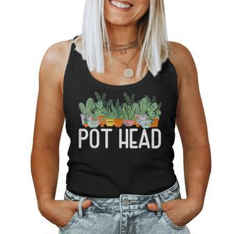 Pot Head Plant Gardener Women Tank Top | Mazezy AU