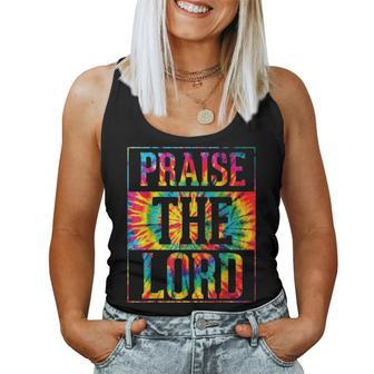 Praise The Lord Christian Faith Tie Dye Cute Christianity Women Tank Top - Monsterry CA