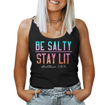 Pray Servant Be Salty And Stay Lit Religion Women Tank Top - Seseable