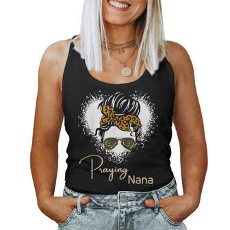 Praying Nana Christian Grandmother Church Women Tank Top - Monsterry