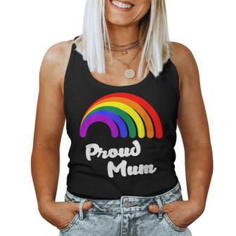 Pride Month Rainbow Flag Equality Proud Mum Lgbt Gay Women Tank Top - Thegiftio UK