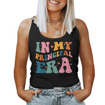 In My Principal Era Groovy School Principal Back To School Women Tank Top - Monsterry CA