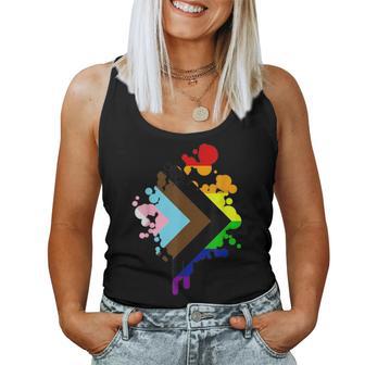 Progress Pride Rainbow Flag For Inclusivity Women Tank Top - Monsterry UK