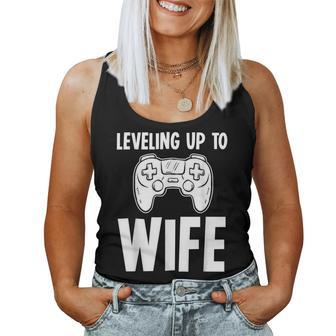 Promoted Bride Leveling Up To Wife Gaming T Women Tank Top - Monsterry AU