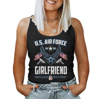 Proud Air Force Girlfriend Us Air Force Military -Usaf Women Tank Top - Monsterry DE