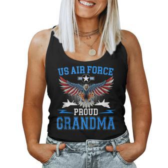 Proud Air Force Grandma Us Air Force Military Usaf Women Tank Top - Monsterry DE
