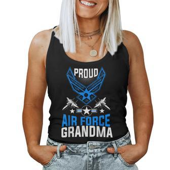 Proud Air Force Grandma Us Air Force Military Women Tank Top - Monsterry