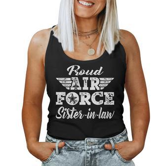 Proud Air Force Sister-In-Law Military Family Sibling Women Tank Top - Monsterry AU