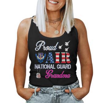 Proud Air National Guard Grandma Air Force Veterans Day Women Tank Top - Monsterry UK