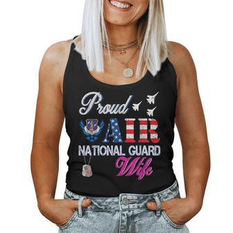 Proud Air National Guard Wife Air Force Veterans Day Women Tank Top - Monsterry DE