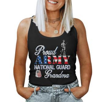 Proud Army National Guard Grandma Air Force Veterans Day Women Tank Top - Monsterry
