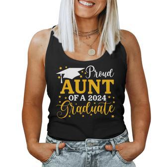 Proud Aunt Of A 2024 Graduate Last Day Of School Family Women Tank Top - Monsterry AU