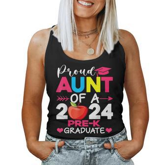Proud Aunt Of A 2024 Pre K Graduate Graduation Women Tank Top - Seseable