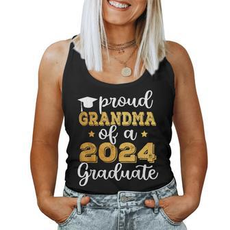 Proud Grandma Of A 2024 Graduate Class Of 2024 Graduation Women Tank Top - Seseable