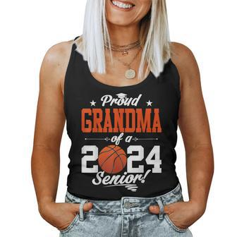 Proud Grandma Of A 2024 Senior Graduate Basketball Women Tank Top - Monsterry