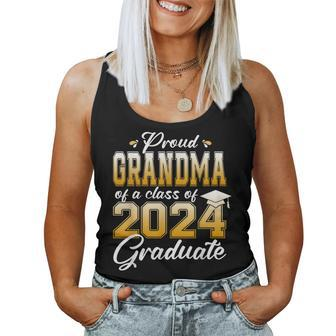 Proud Grandma Of An Awesome 2024 Graduate Family College Women Tank Top | Mazezy