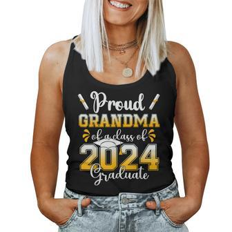 Proud Grandma Of A Class Of 2024 Graduate Senior Graduation Women Tank Top - Monsterry CA