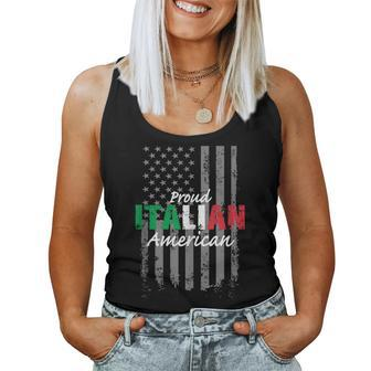 Proud Italian American Italian Heritage Day Flag Women Women Tank Top - Monsterry