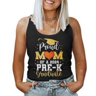 Proud Mom Of A Class Of 2024 Graduate Pre-K Graduation Women Tank Top - Seseable