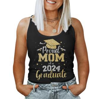 Proud Mom Of A Class Of 2024 Graduate Senior Graduation Women Tank Top - Seseable