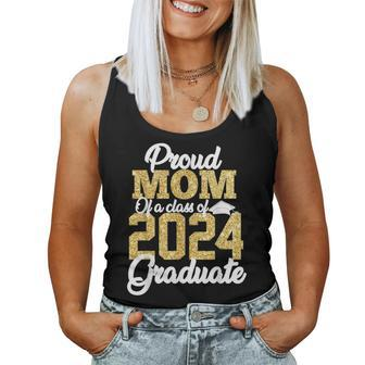 Proud Mom Of A Class Of 2024 Graduate Senior 2024 Women Tank Top - Thegiftio UK