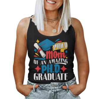 Proud Mom Of Phd Graduate PhD Graduation Doctorate Degree Women Tank Top - Monsterry